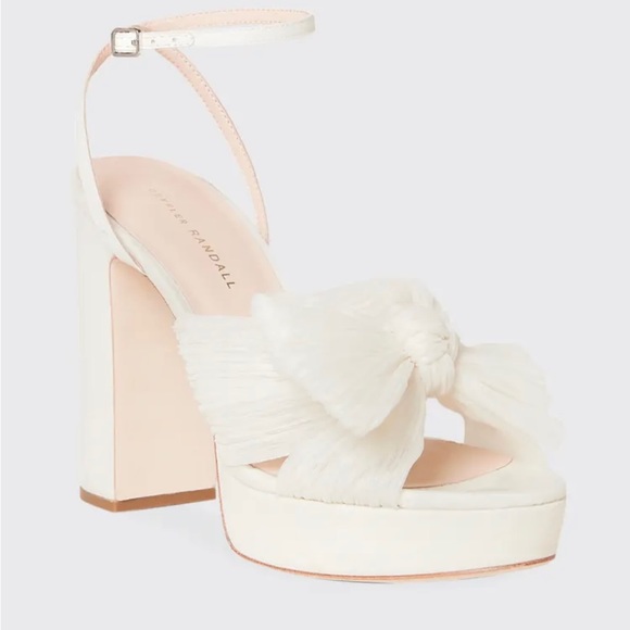 Loeffler Randall Shoes - LOEFFLER RANDALL
Pleated Knot Ankle-Strap Platform Sandals